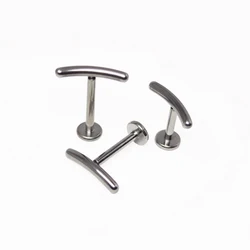 G23 Titanium Helix Piercings Lip Cartilage Lobe Tragus Earrings Stud Zircon Septum Labret Clicker Body Jewelry Women Wholesale