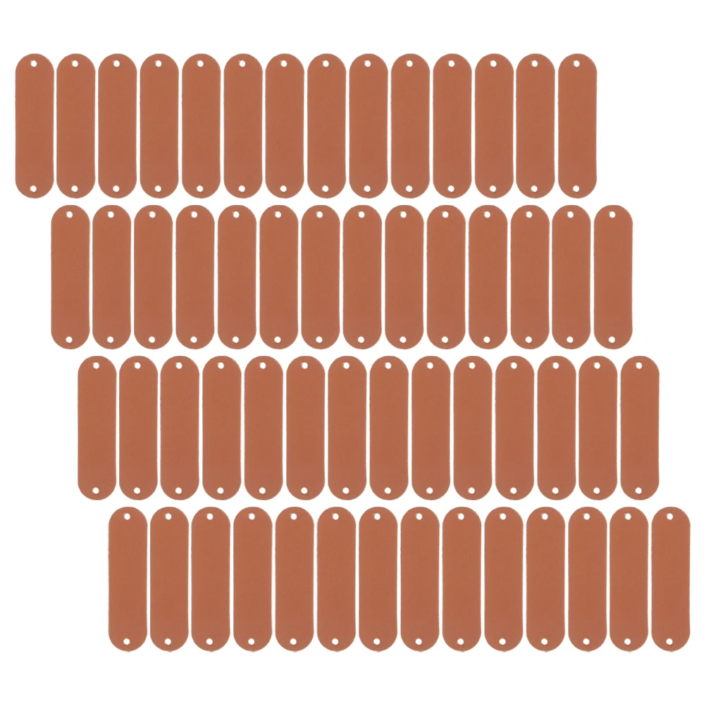 

100Pcs Blank Patch Synthetic Label for Crochet Clothes Knitting Sewing Handmade Tags Clothes Accessories