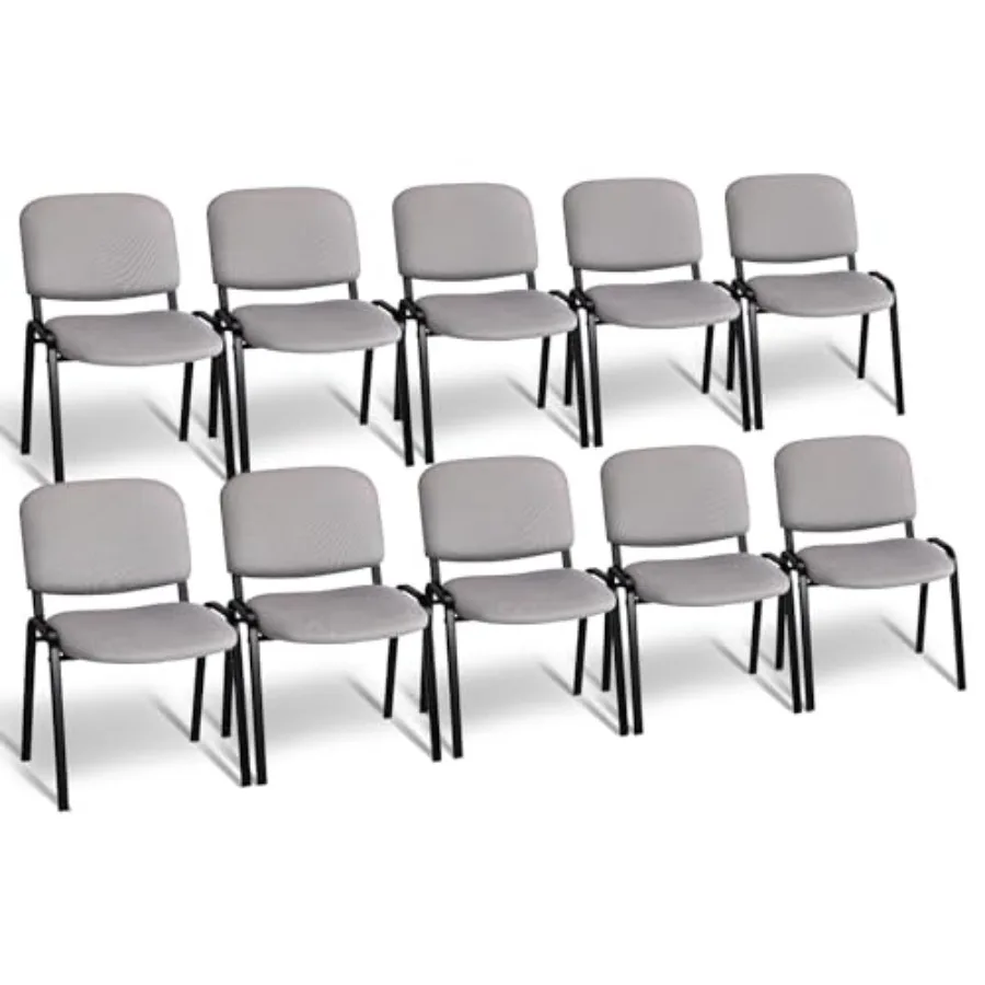 

Waiting Room Stacking Chairs, 10-Pack Mesh Church Conference Stackable Chair Set, for Office Guest and Reception Meeting Rooms,
