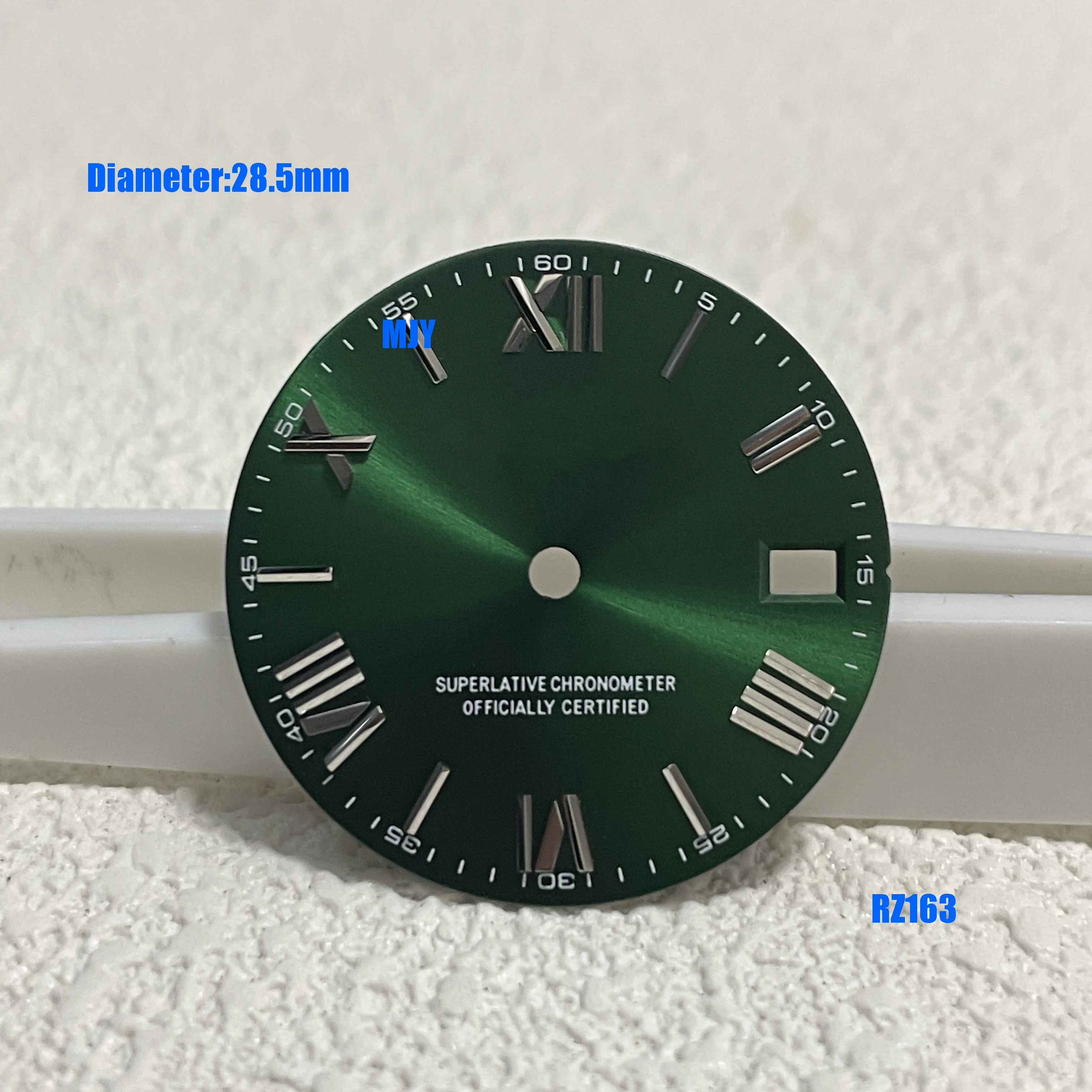 28.5 مللي متر منتجات جديدة عالية الجودة شعار رقم روماني S قرص مناسب لحركة nh35 nh36 أدوات إصلاح ملحقات الساعة #4