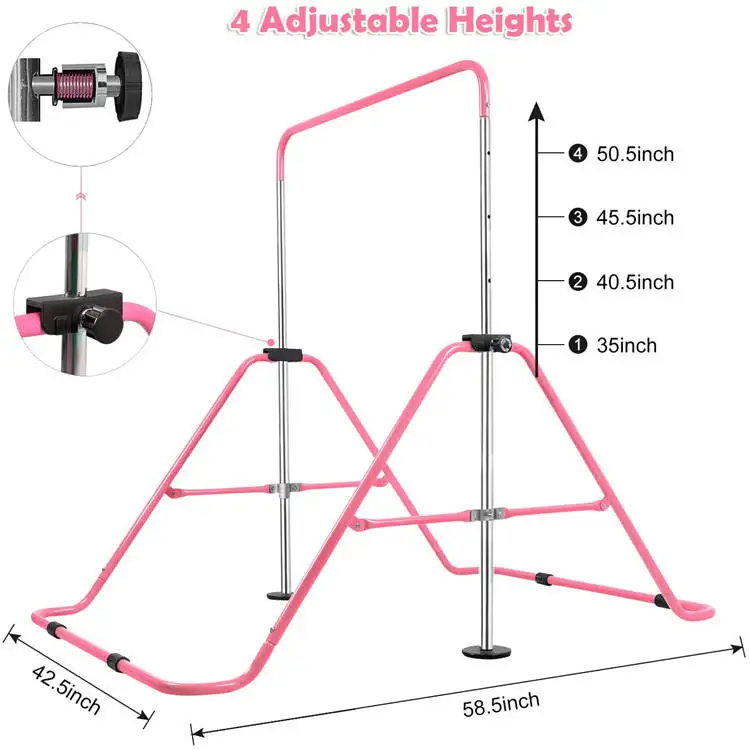 

Customizable Children's Horizontal Bar for Garden Landscape Architecture Durable Metal Frame