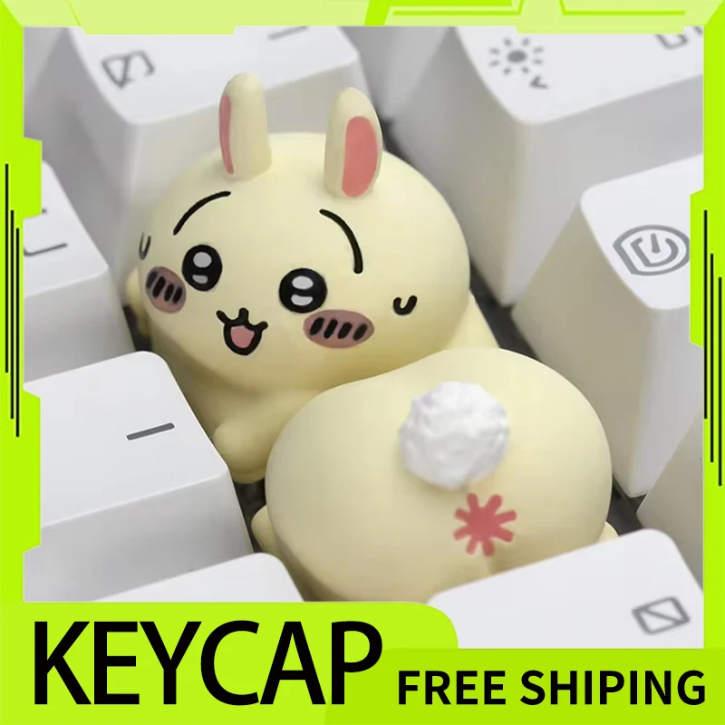 Chiikawa Mechanical Keyboard Keycaps Resin E-Sport Gaming Customized Accessories For Computer girls Gamer Office Gifts