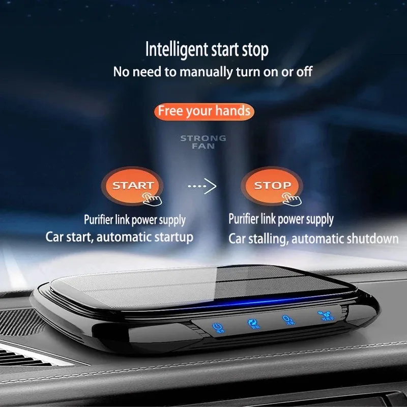 

Автомобильный очиститель воздуха на солнечной энергии, автомобильный очиститель воздуха с технологией очистки отрицательных ионов, автомобильные принадлежности