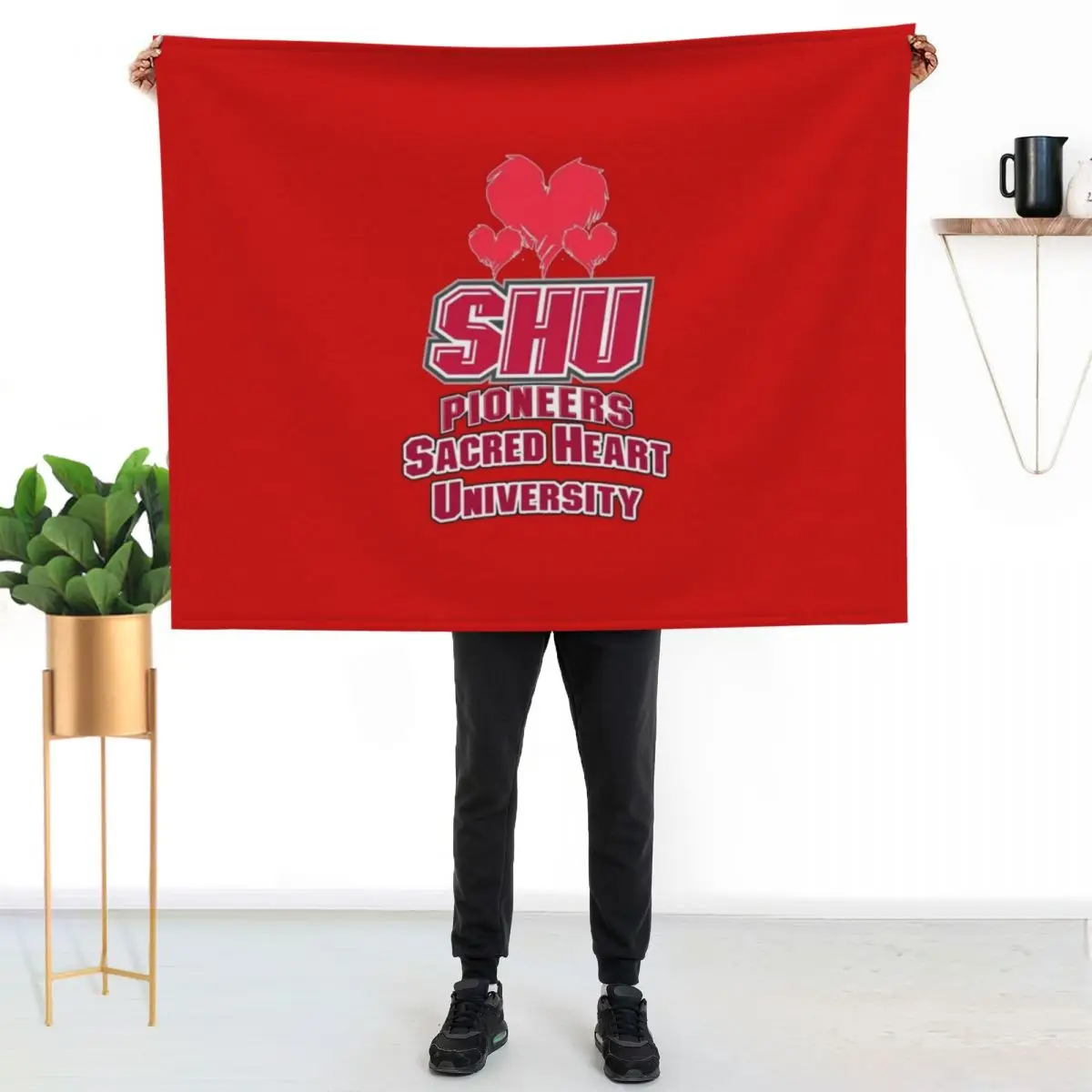 Sacred Heart University Throw Blanket Comforter Sofas sofa bed Designers halloween decorative Blankets