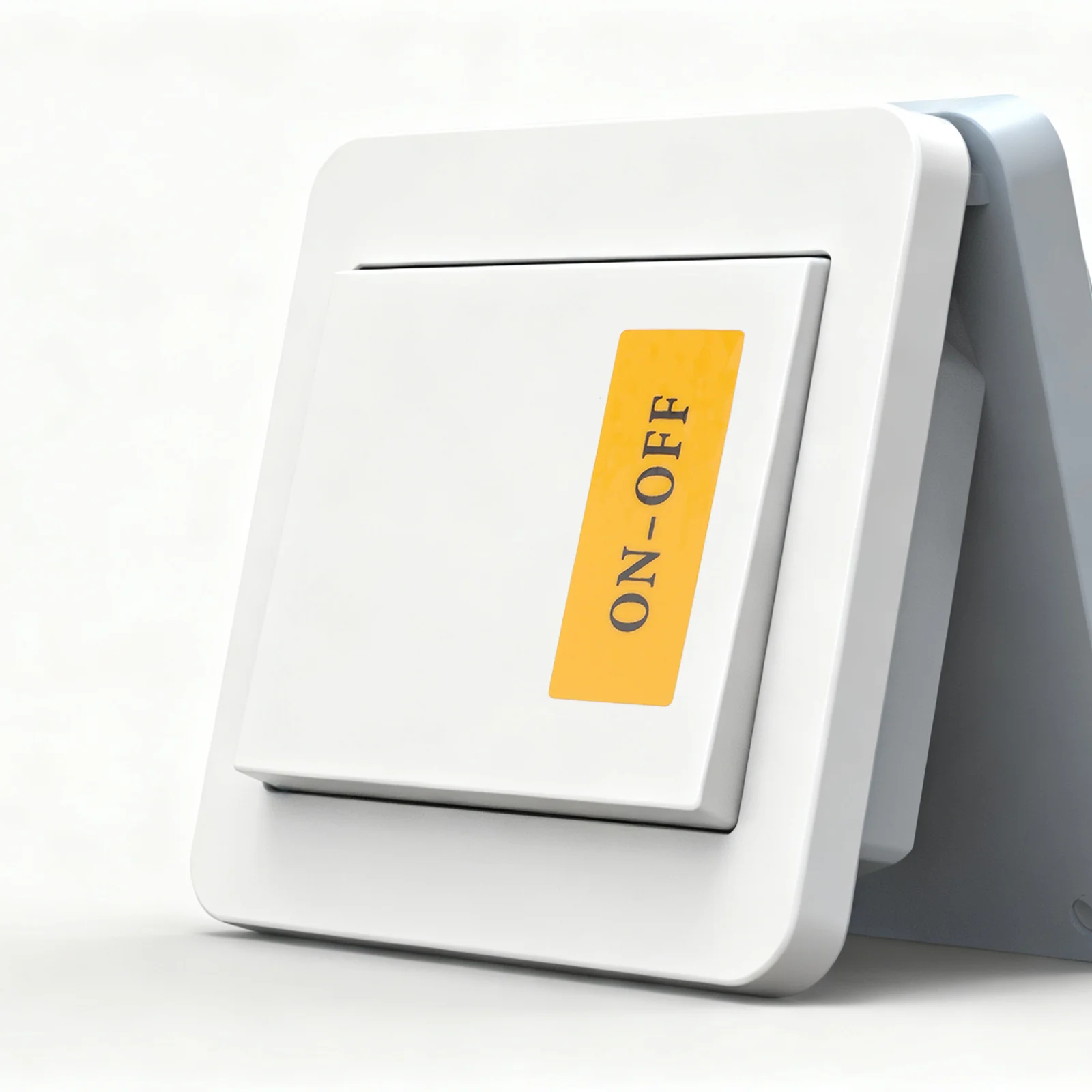 

10Pcs Power Switch Identification Stickers Clear on Off Label Covers for Light Switch Plates Appliances Devices Household Office