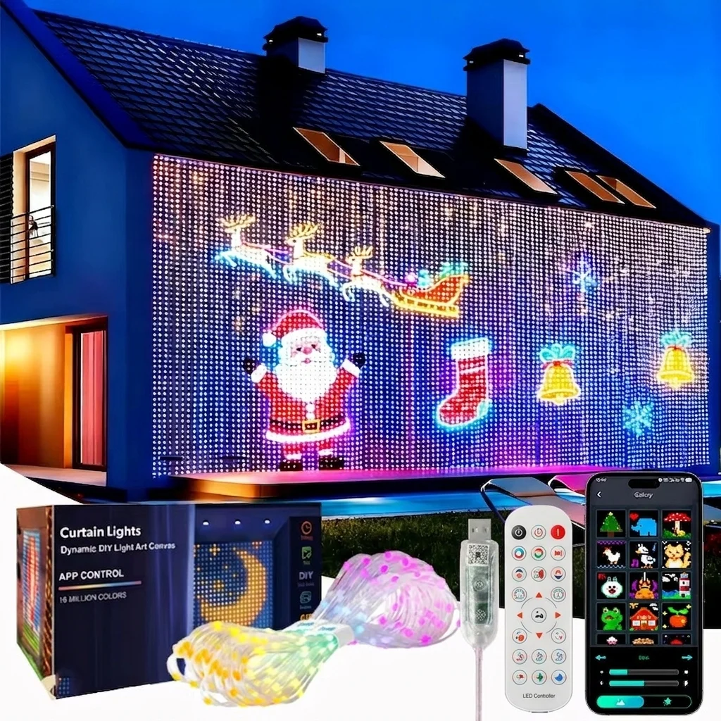smart-led-curtain-light-app-control-rgb-dimmable-diy-pattern-music-ambient-lighting-for-home-holiday-party-christmas-decoration
