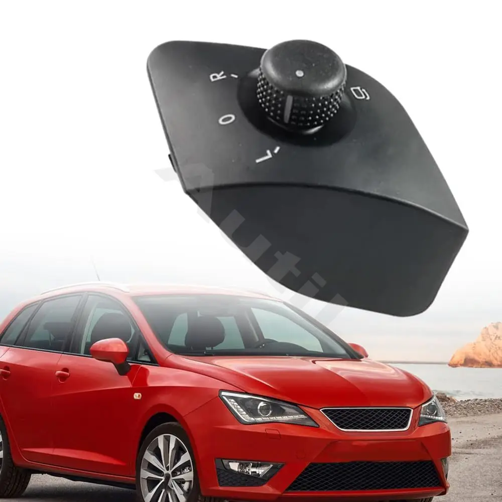 Rear View Mirror Adjust Switch Knob Folding Function for Seat Ibiza 2008-2017 Side Mirror Control Button 6J1959565 Accessories