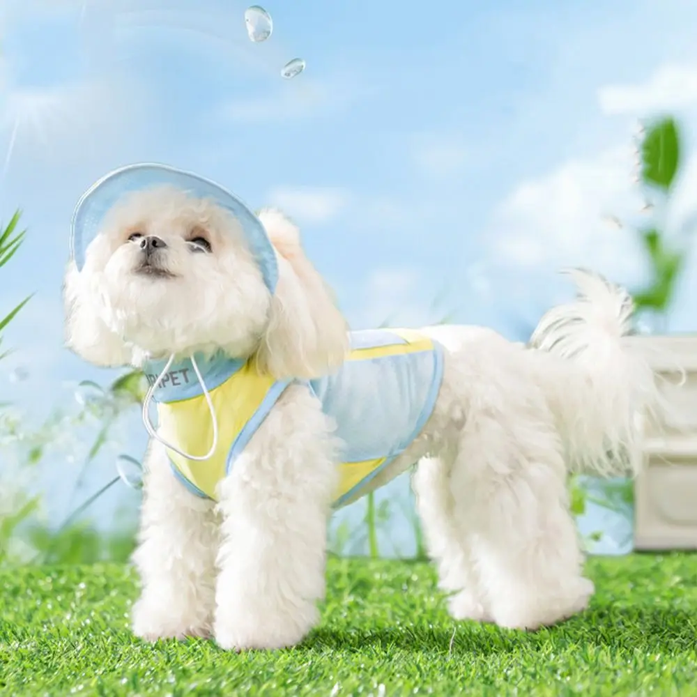 

Spring Summer Pet Sunscreen Vest Sleeveless Breathable Pet Sweatshirt Comfortable with Hat Ice Bag Pet Sun Wear Pet Supplies