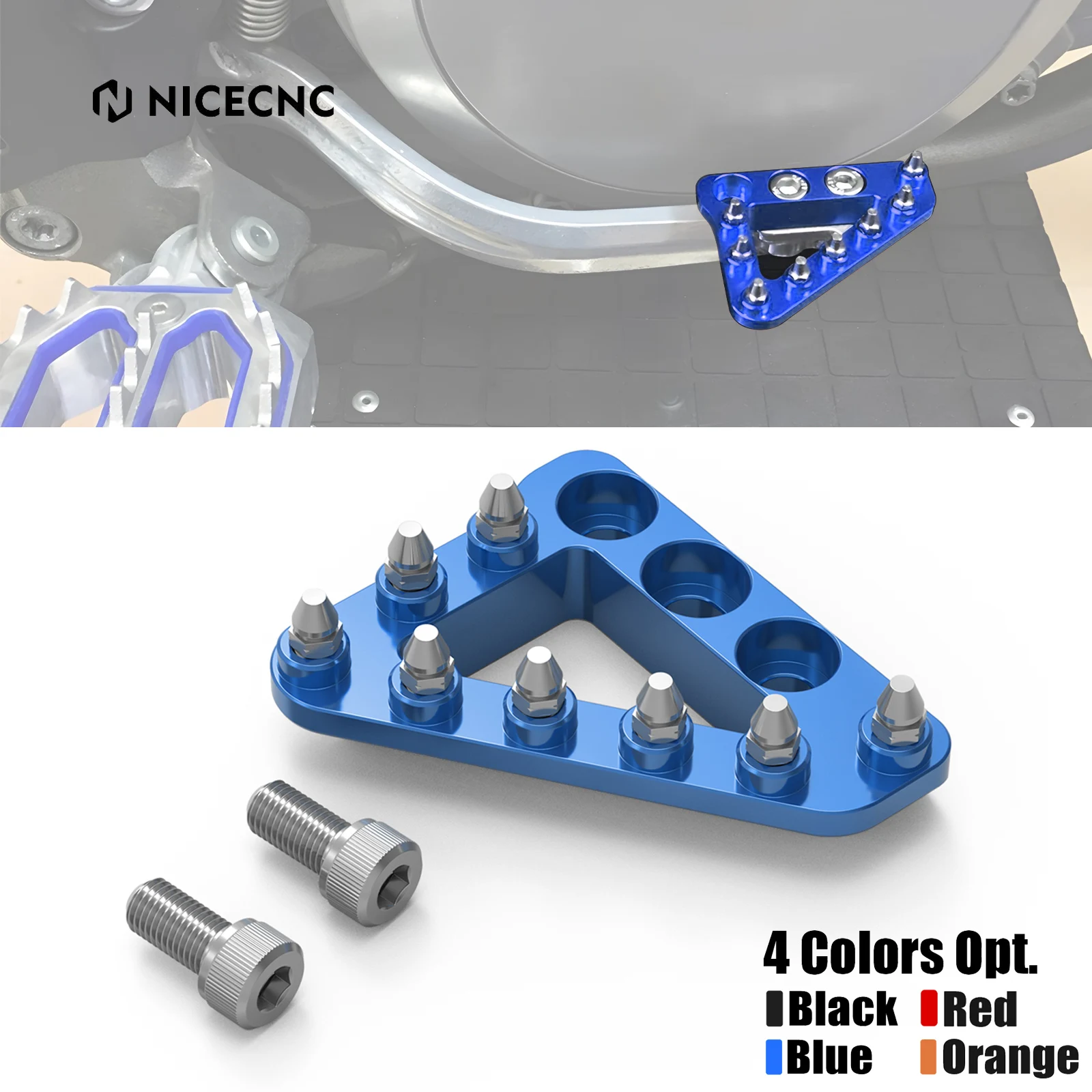 

NICECNC For Husqvarna 2014-2016 TE 300 TE 250 FE 250 FE 350 FE 450 FE 501 TX 300 FX 350 450 Rear Brake Pedal Lever Tip Plate