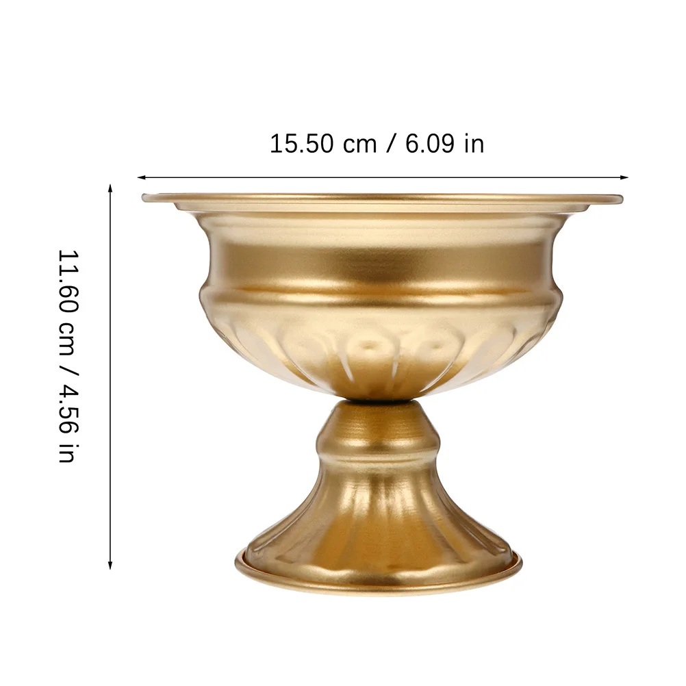 

1Pcs Iron Art Vase Golden Retro European Style Flower Arrangement Container Home Decor Gift Flower Vase