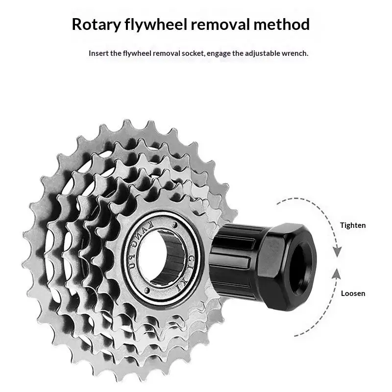 1/2Pcs Bicycle Flywheel Lockring Removal Tool Anti-corrosion Wrench Portable Bike Cassette Repair Kit for Outdoor Cycling Emerg