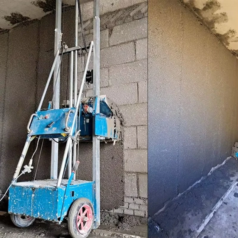 Cement Fly Ash Gesso Concrete Sand Mortar Brick Wall Plastering Fully Automatic Wall Plastering Rendering Machine Price