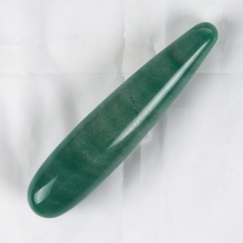 18cm Natural Aventurine Massage Wand Large Healing Jade Crystal Stone Yoni Massage Stick As Women Or Man Gift Body Relax