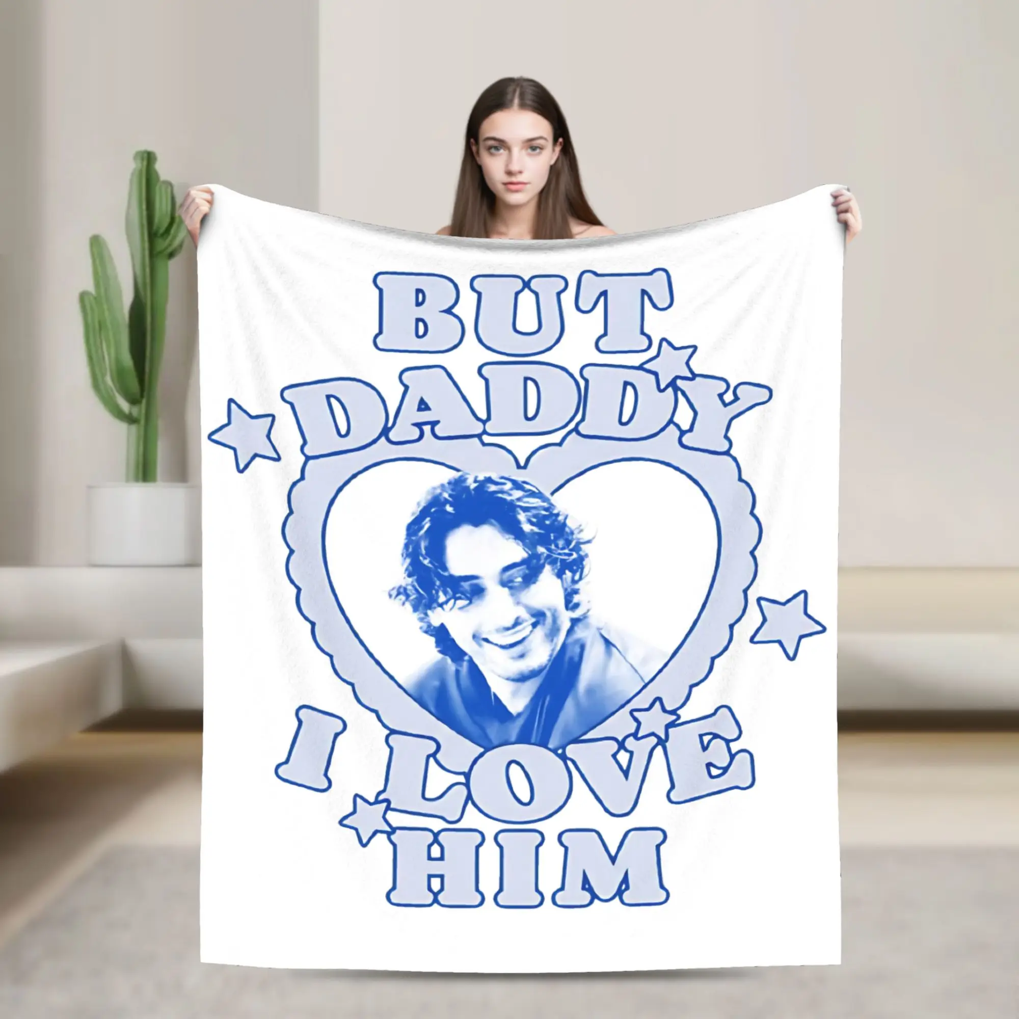 But Daddy I Love Him John Logan Blankets Off Campus Plush Throw Blankets Bedding Couch Decoration Soft Warm Bedsprea,