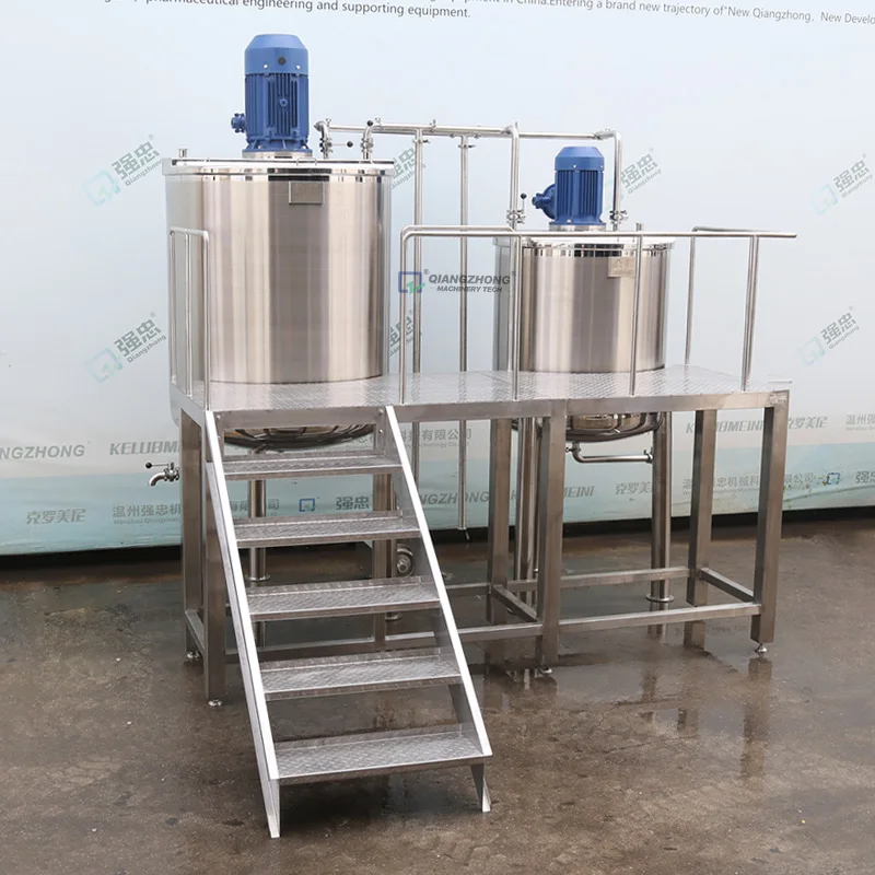 المحرض مزج خلاط المعدات الشامبو السائل الصابون خلط Tank00L-1000L ماكينة تصنيع مستحضرات التجميل كريم غسول الجسم #4