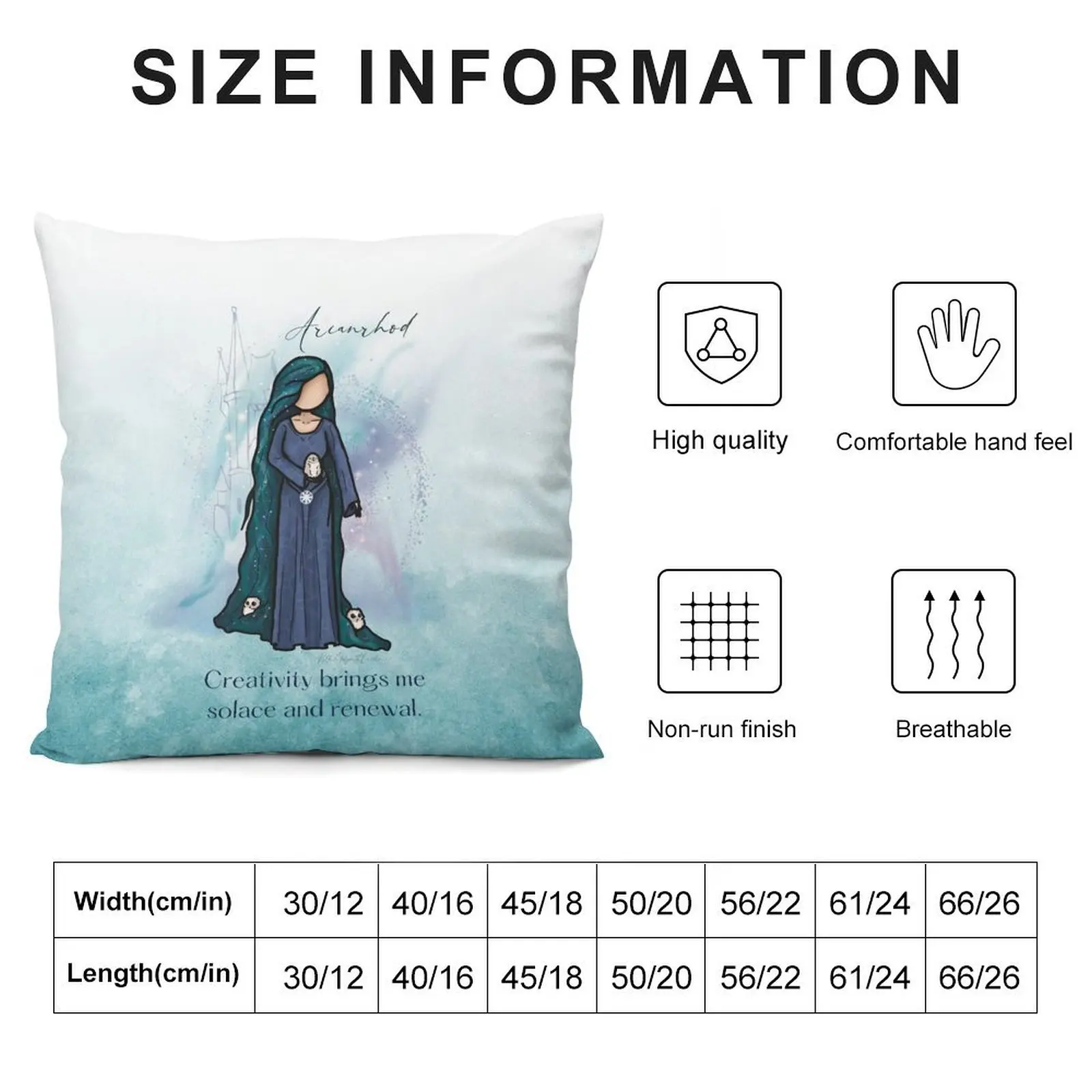 Goddess Arianrhod, Celtic Weaver of Fate Throw Pillow Sofa Cushion Cover Sofa Covers For Living Room pillow