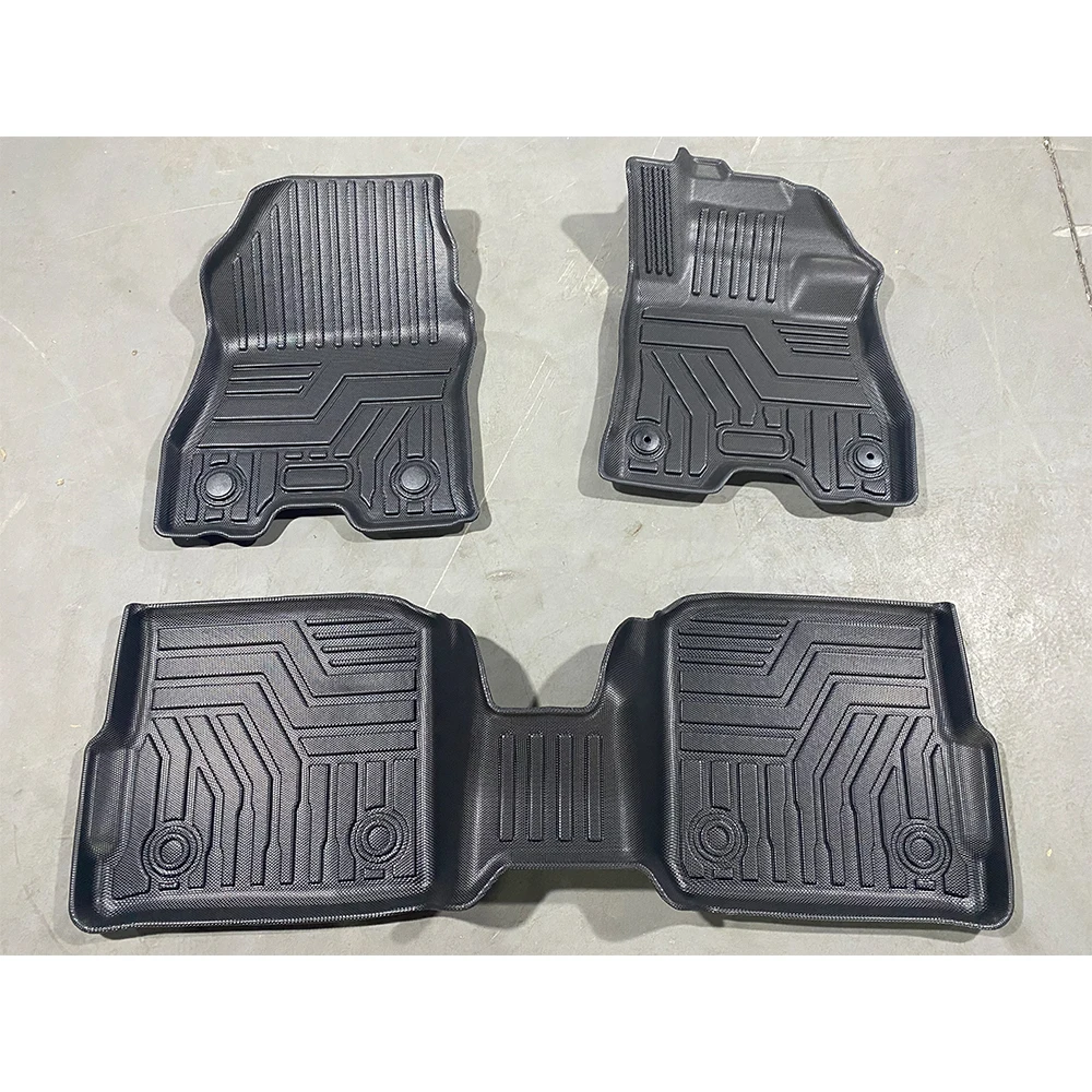 

For Nissan Kicks 2017-2022 Car Foot Pad TPE Waterproof Floor Mats 3D Non-slip Fully Surrounded Floor Mats Protective Pad RHD