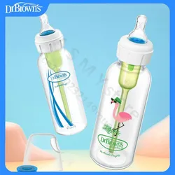 Dr. Brown 신생아용 밸브 병, 산통 방지, 250ML PP 병, 250ML 유리병, 토끼 립 아기용 특수 병