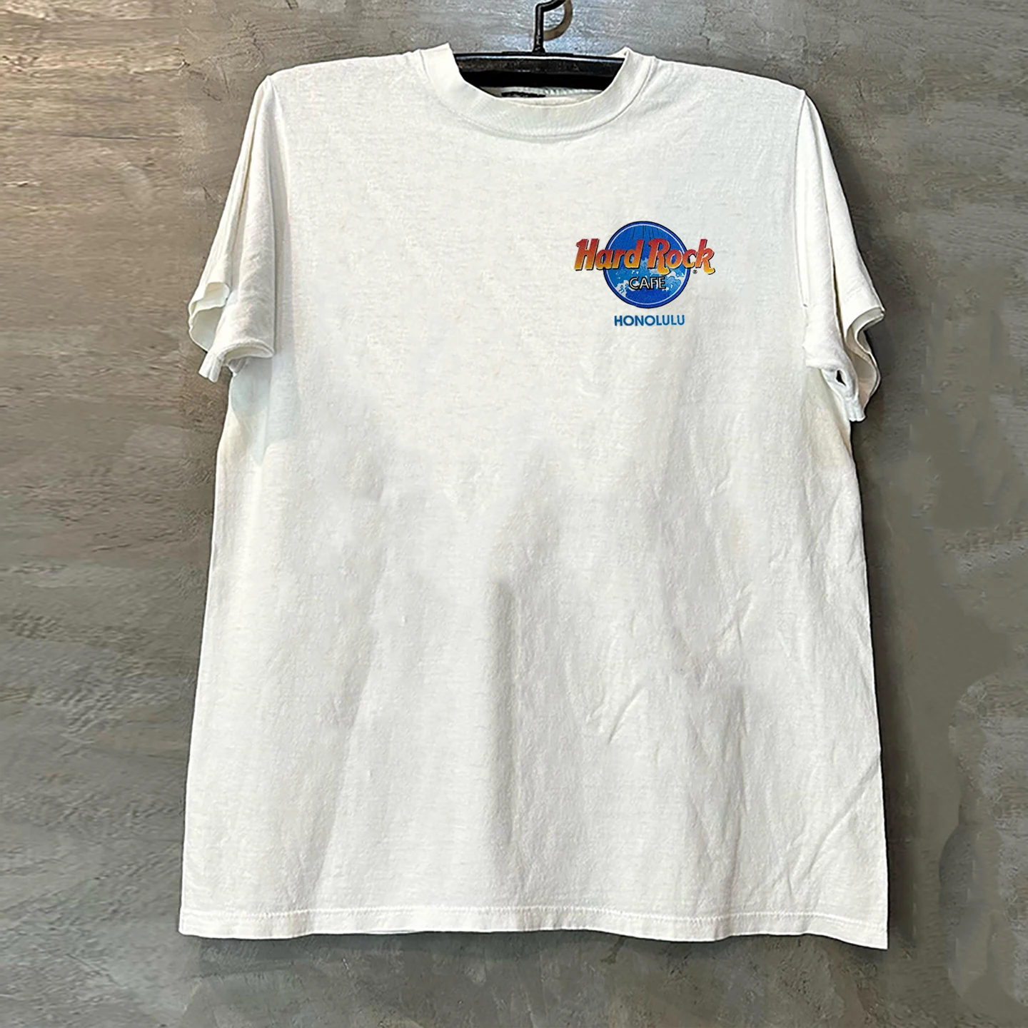 Hard Rock Cafe Couple Short Sleeve T-Shirt American Style High Street Restaurant Rapcore Trendy Cotton round Neck Summer Top