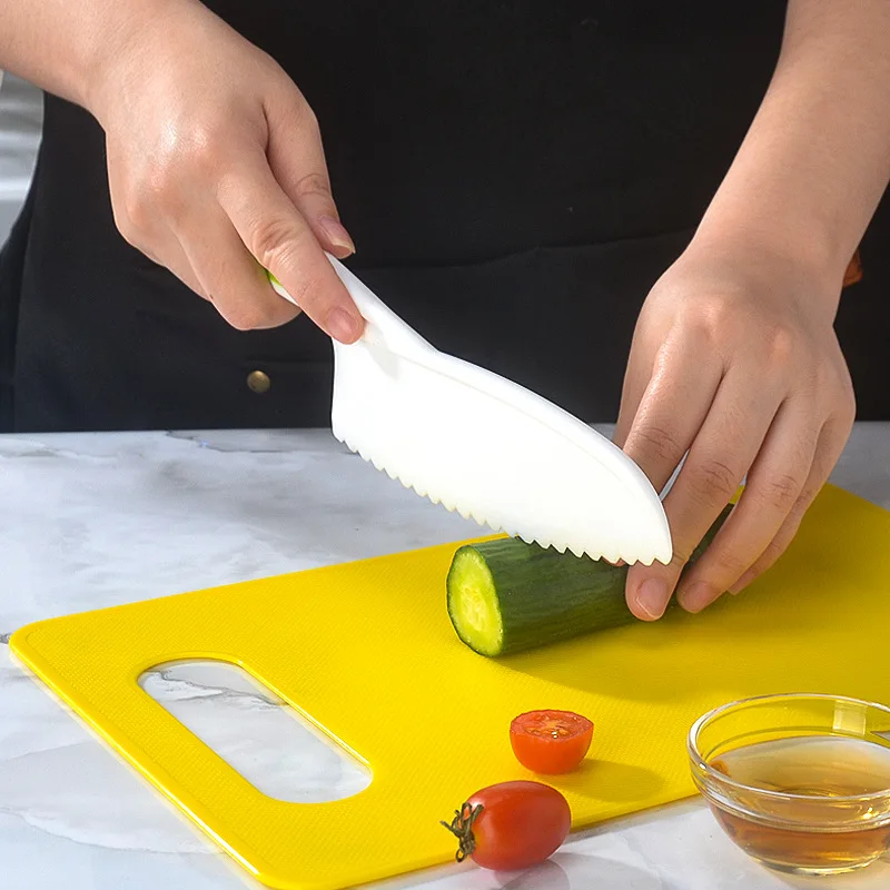 Ensemble d'outils de cuisine Montessori pour enfants, véritable plastique de cuisson, coupe-froissé opaque sûr pour les tout-petits, planche à découper pour enfants, 17 pièces