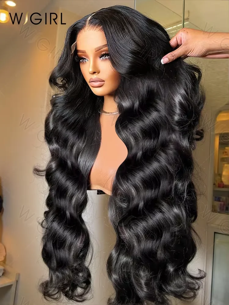 30 Inch Deep Wave Lace Front Wig Human Hair 200 Density 13x6 HD Transparent Amazon.com : Nervoss 30 Inch Deep Wave Lace Front Wigs Human  main image 4