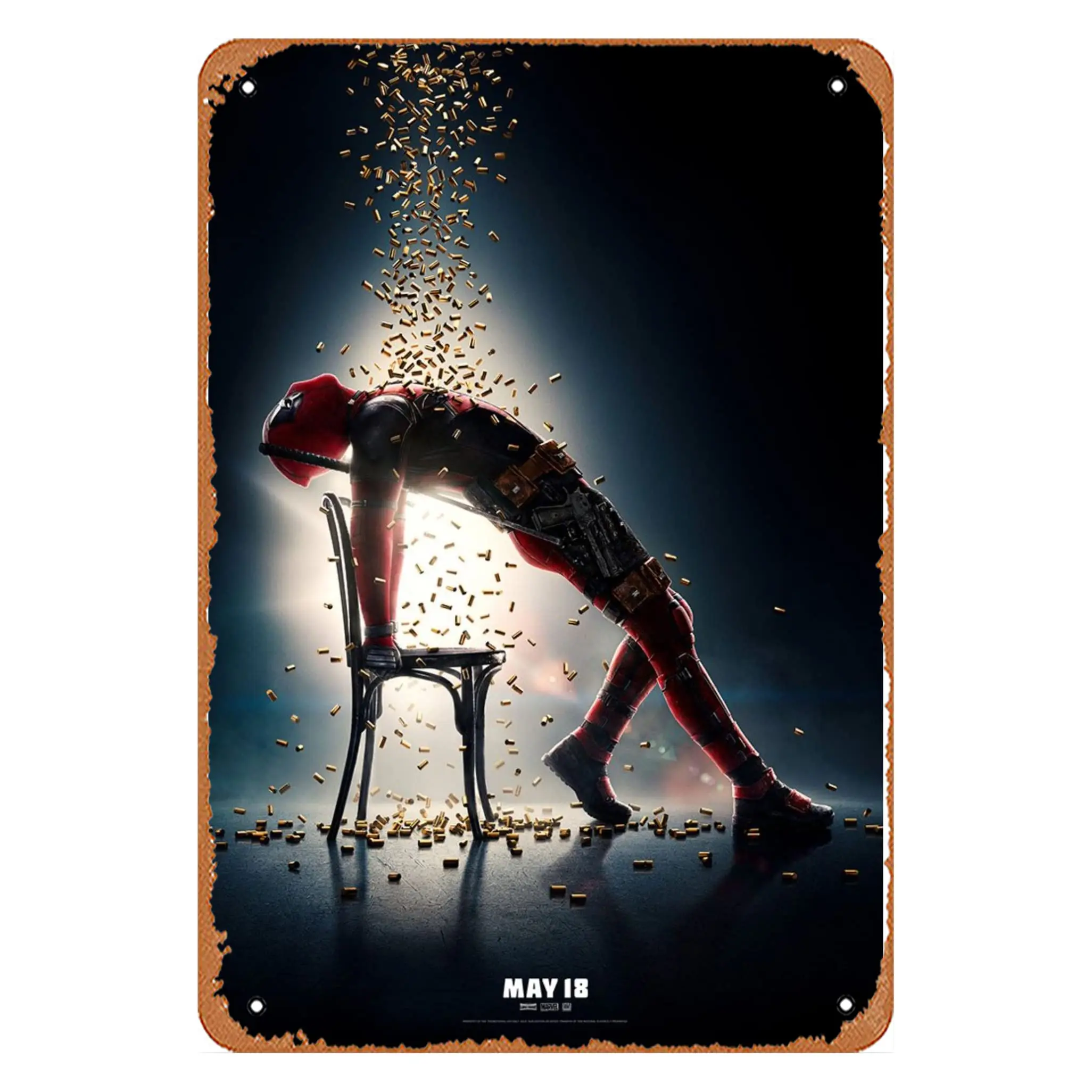 

Muecddoa deadpool Poster wall art prints Vintage Tin Sign Plaque Poster for Music Cafe Bar Restaurant Supermarket Shop Film Gift