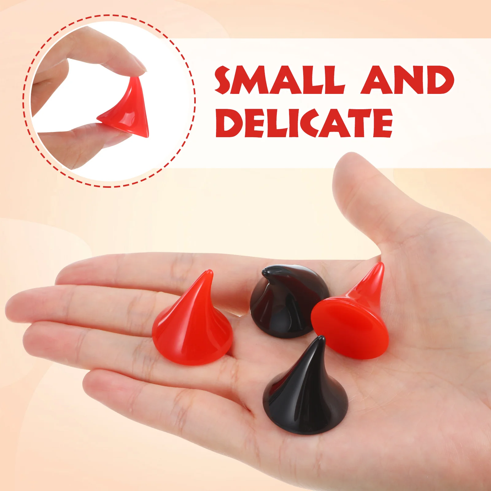 8 قطعة قرون الشر زينة دراجة نارية الملحقات دائم خفيفة الوزن آمنة لامعة خوذات الدراجة سيارة ديكور #6