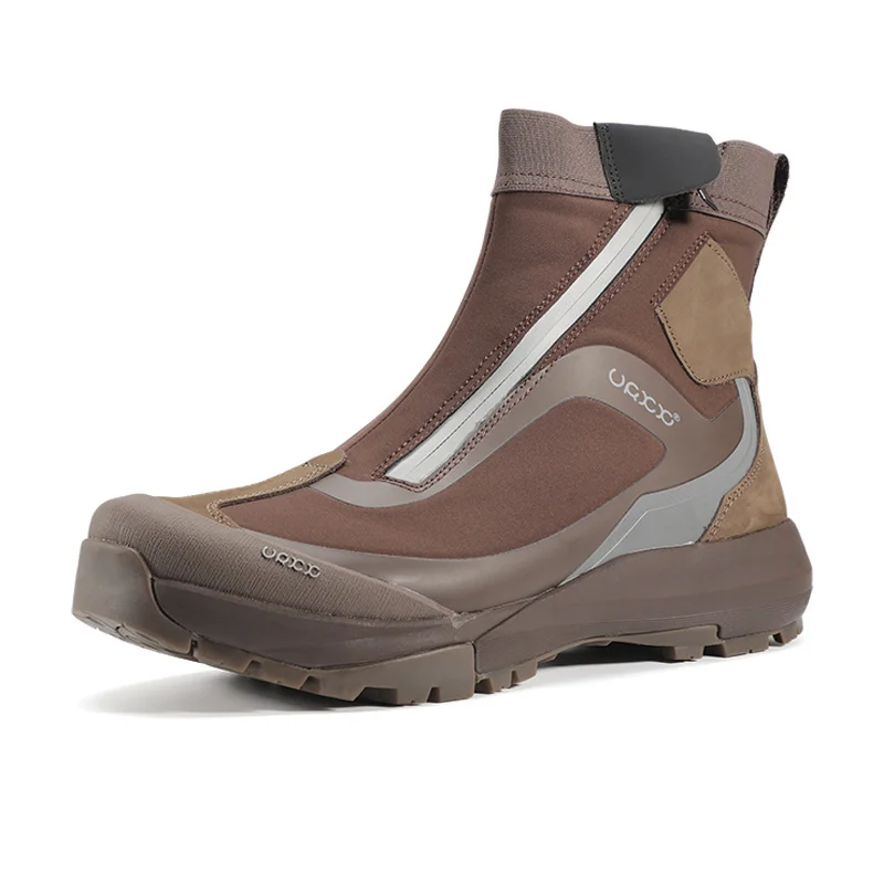 High Top Menswear Athletic Shoes Men Luxury Brands Original Designer Trendy Side Zipper Sneaker Hiking Trekking Camping Sports
