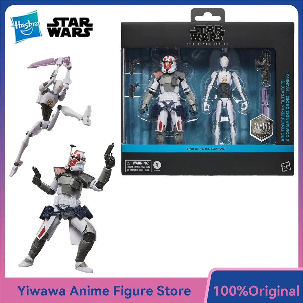 

In-Stock Hasbro STAR WARS The Black Series ARC Trooper (Infiltrator) & Commando Droid (Training) 2-Pack-Set Figure Model Toys