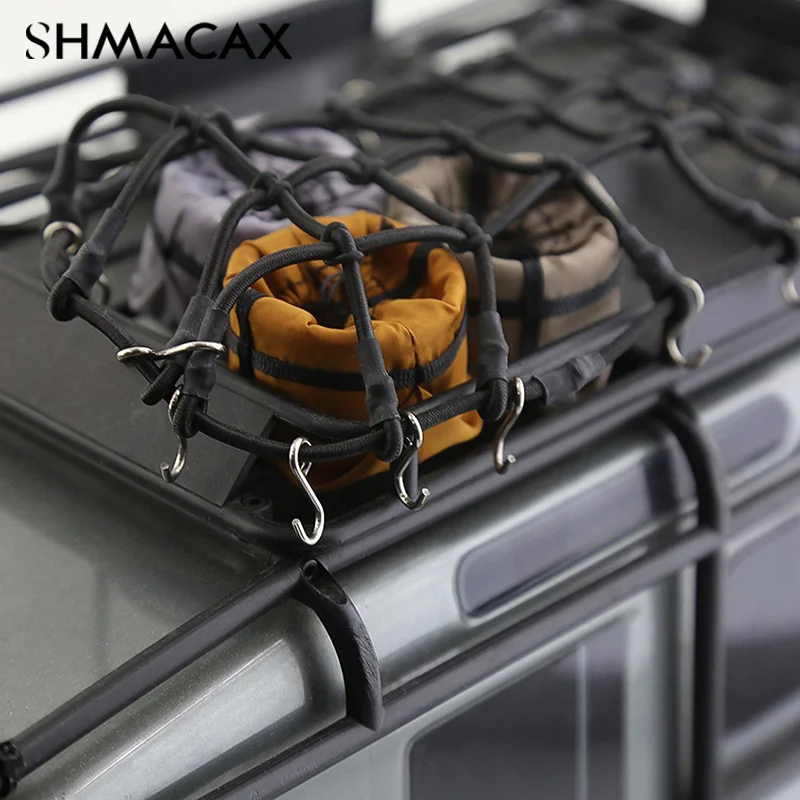 1/10 RC Crawler Decorative Mini Pot Bag Luggage Rack For TRX4 Defender RC4WD D90 DIY Toy Car Parts Wagon Roof Luggage Bag