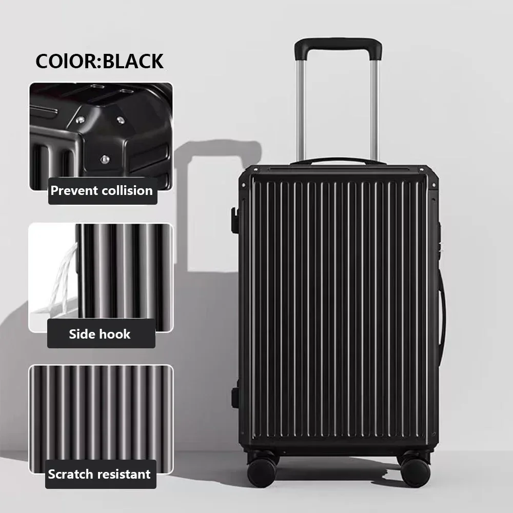 Luggage New College Student Trolley Travel Suitcase 20 22 24 26 28-inch Trolley case Luggage Rack For Line Of Travel Trunk