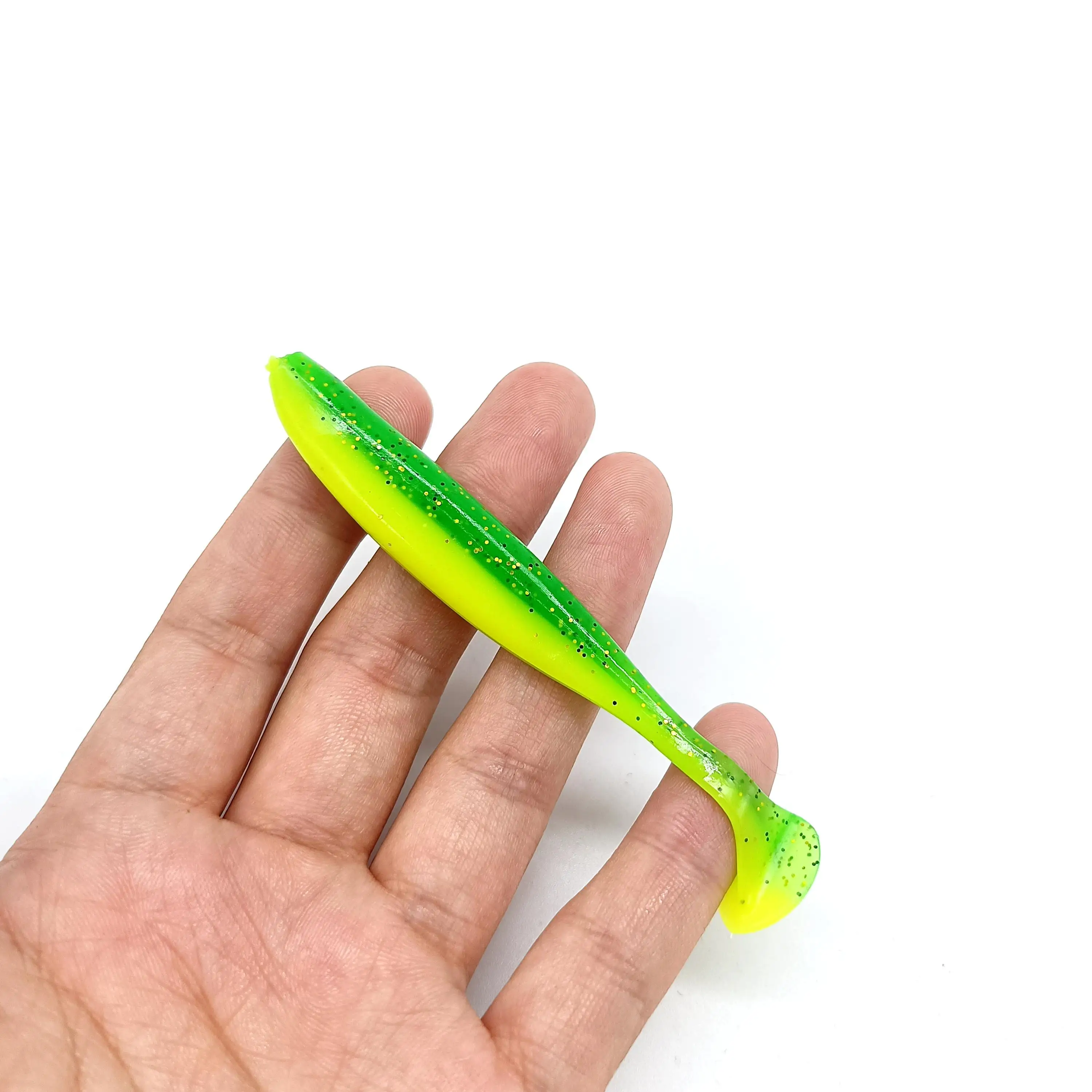 DUODUOYU 5PCS Shad Wurm Weichen Köder 4,2g/90mm T Schwanz Jigging Wobbler Künstliche Silikon Swimbait Bass hecht Angelgerät – Detail 12