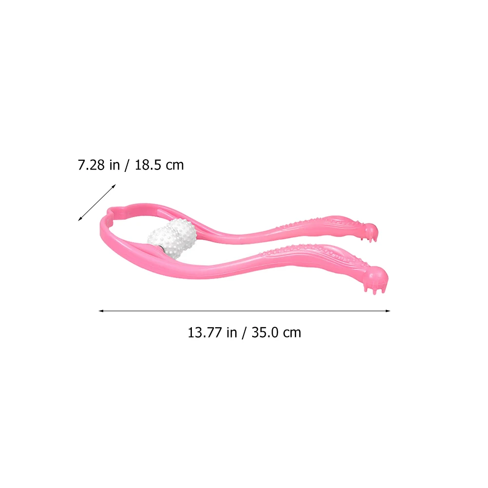 

2pcs Cervical Spine Massager Health Roller Stick Vertbra Handhold PP Manual Neck Massager Ergonomic Practical Gift