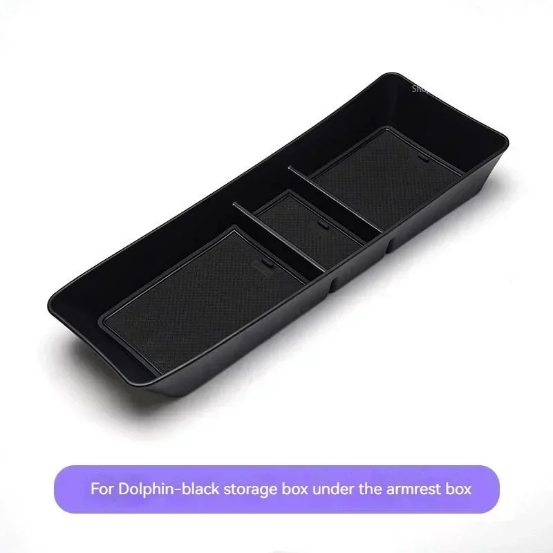 For BYD Dolphin 2023 2024 EV Center Console Organizer Containers Tray Dolphin Accessories Car Central Armrest Storage Box ABS