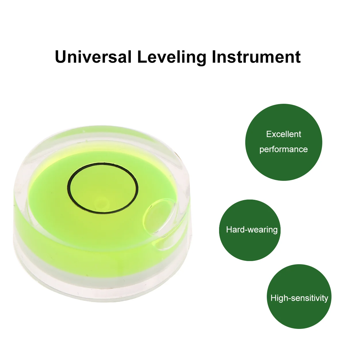 10 шт., 25x10 мм, универсальный уровень, акриловый круглый пузырьковый уровень, поверхностный уровень для калибровки (зеленый)