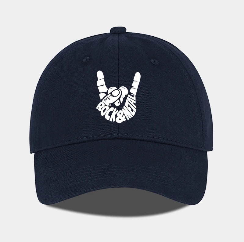 Rock & Metal Hand Gesture Baseballkappe, verstellbar, Unisex, Streetwear, Heavy Metal Fan-Hut – Detail 5