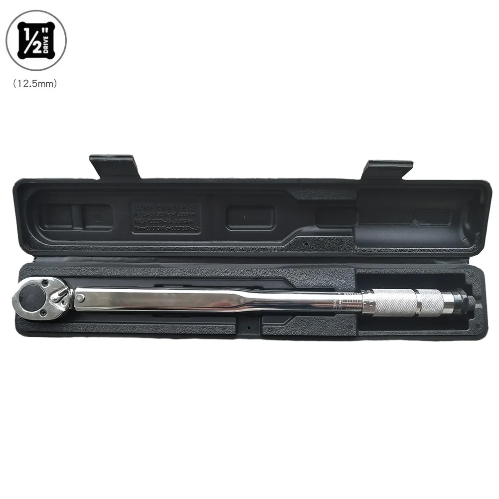 

Spanner Torque Wrench For Small Vehicles / Bikes For Car Repair 1/4 3/8 1/2in Adjustable Hand Tools Two-way With Box