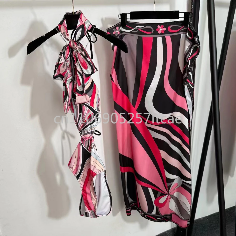 

Fashion Women's Scarf Swimsuits Letter Signature Logo Headband Swimsuits Luxury Brand Lady Ribbon Swimwear