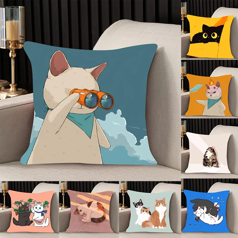 

New Pillow kitty Slips Pillow Covers Bedding Comfortable Cushion Good For Sofa Home Car High Quality Pillow Cases Cute Girl gift
