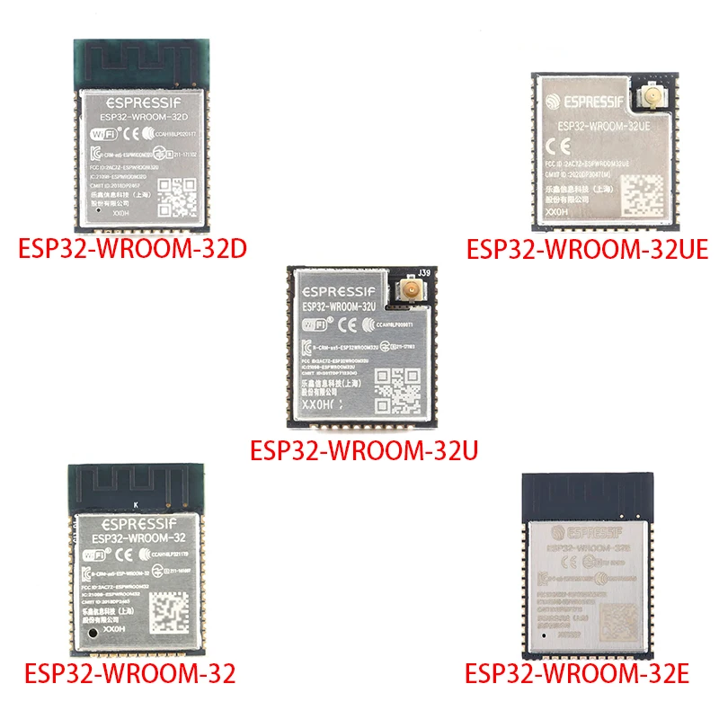 ESP32-WROOM-32,ESP32-WROOM-32D,ESP32-WROOM-32E，ESP32-WROOM-32U，ESP32-WROOM-32UE，Dual Core WiFi&BLE MCU Module 4M