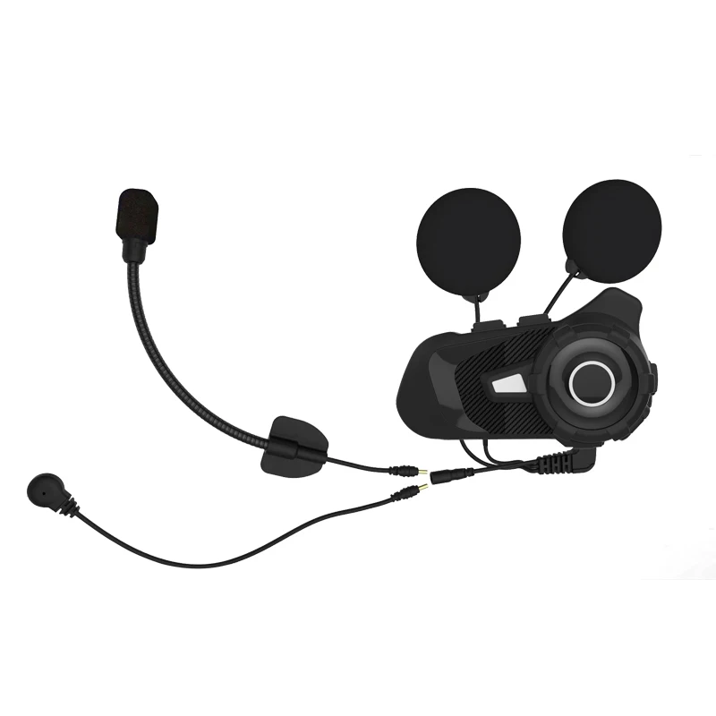

S2 PRO Motorcycle Bluetooth Intercom Music Sharing 1800m 6 Rider Group Helmet Communication Speaker Headset Interphone earphone