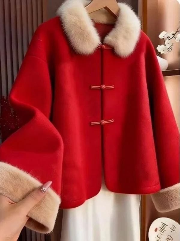 

New Chinese Sle Long Sve Ladies Jaet Faionable Slimming Top Mom Spring Autumn Sli Versatile Outerwear