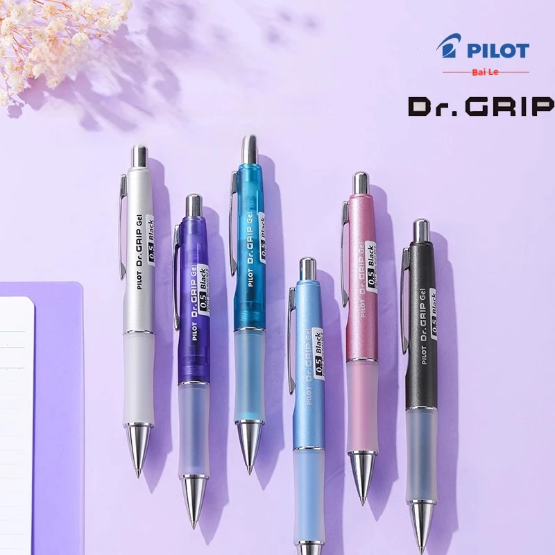 

Japan Import Pilot Dr. Grip Gel pen,Retractable 0.5mm Black Soft Ergonomic Grip,Low Center of Gravity,Smooth Writing for signing