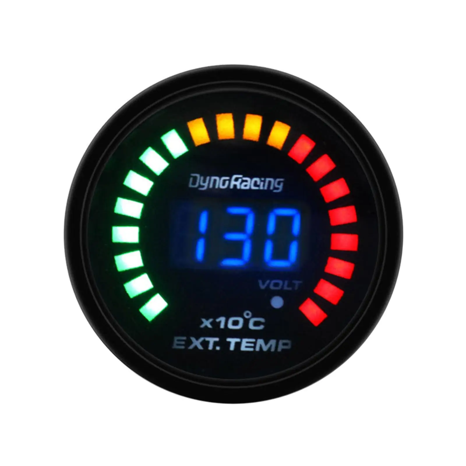 Car Exhaust Gas Temp Gauge Meter Set Universal 2 inch 52mm Temperature Egt LED Light Pointer Indicator for All 12V Cars