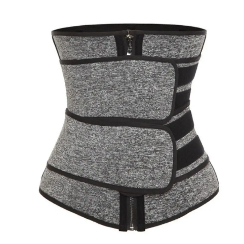 

Abdomen Slimming Body Shaper Multiple Sizes Zipper Fitness Compression Shapewear Waistbands Solid Color Waist Trimmer Belt Men