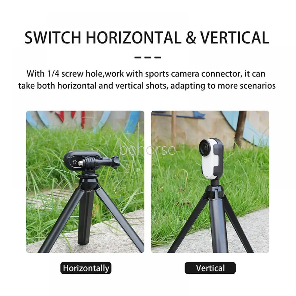 Adaptateur de Cadre Pliable Anti-Secousse pour Caméra d'Action, Extension Multifonction pour Insta 360 GO 3/GO3S