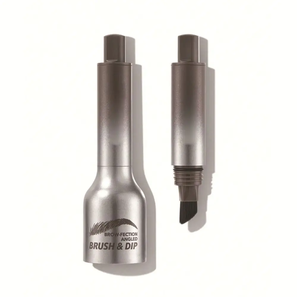Nova escova de sobrancelha sobrancelha-tificação escova angular & mergulho-chocolate lápis de sobrancelha à prova dwaterproof água caneta sobrancelha matiz sobrancelha
