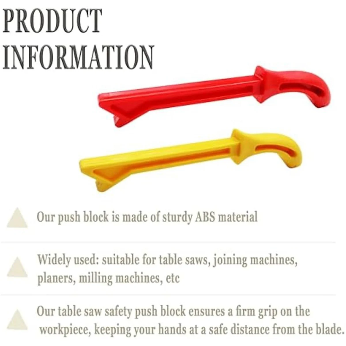 Safety Woodworking Push Stick for Pushing Stock Through on Table Saws, Router Tables, Shapers and Jointers (2PCS) image 3