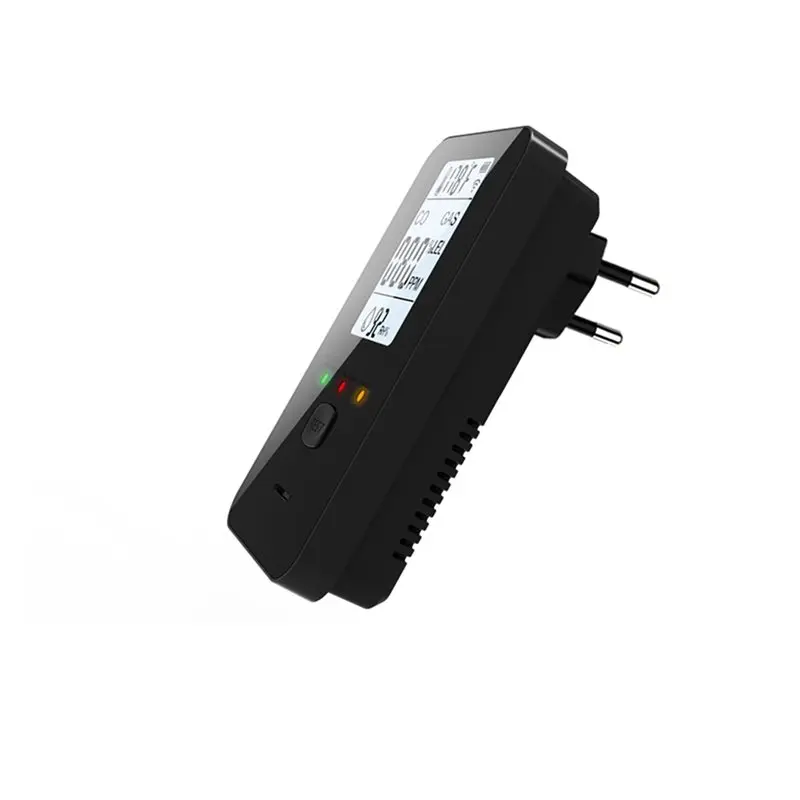 

AAAEL-EU PLUG 4-In-1 Carbon Monoxide Gas Leak Detector 0-999Ppm Detection Anti-Poisoning Explosion Protection Alarm Monitoring D