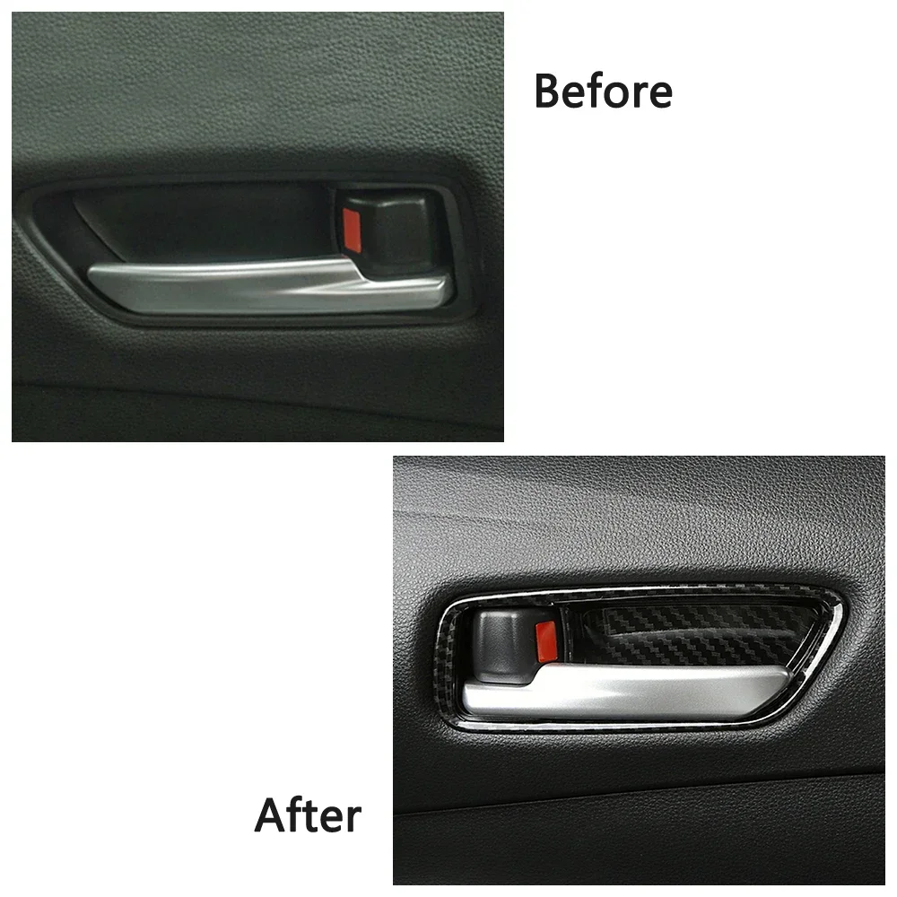 For Toyota Corolla 2019 2024 Car Interior Accessories Refit Central Console Dashboard Trim Part Modify Carbon Fiber Color Change